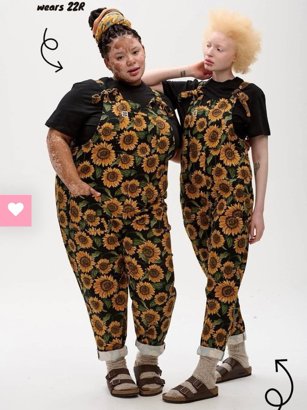 Lucy & Yak Sunflower Tie-Shoulder Overalls (Dungarees)